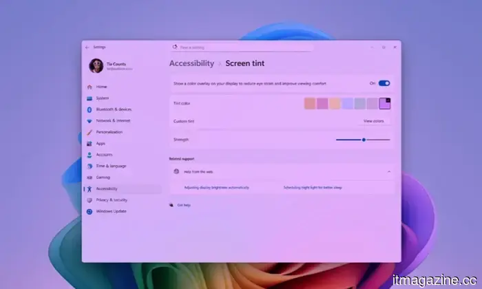 Windows 11 will introduce a new Screen Tint mode, and your eyes could appreciate Microsoft for it.
