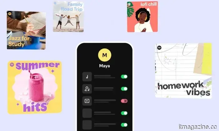 Your child can now obtain a free Spotify account that includes parental controls.