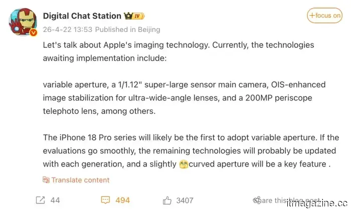 A leak regarding Apple suggests exciting camera enhancements for the iPhone 18 Pro that I’m eager to witness in action.