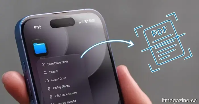 You don’t require a document scanning app; your iPhone already has that capability.