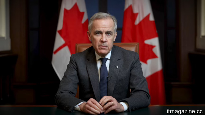 Canada's Carney likens the closure of Anthropic to the 2008 financial crisis, cautioning about the implications of AI.