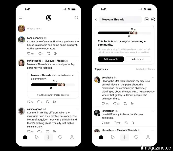 Threads simplifies the process of locating your community and filtering out content you prefer not to view.