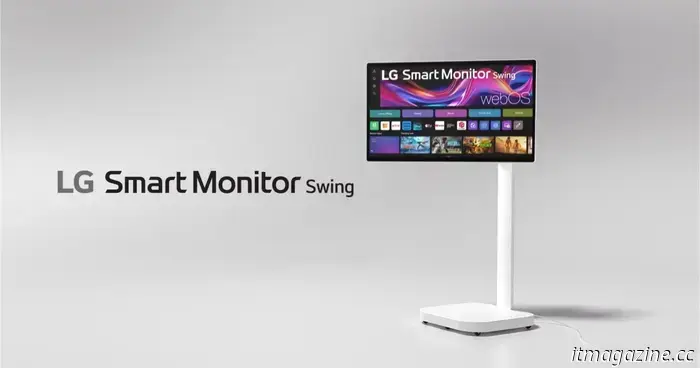 LG's newest smart monitor features wheels for mobility, but requires a power outlet.