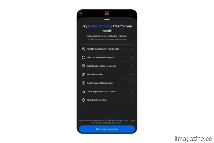 Meta begins testing the Instagram Plus subscription, offering exclusive benefits.