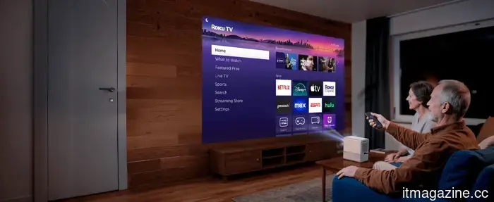 Aurzen merges Roku TV with SGS-certified brightness for large-screen applications.