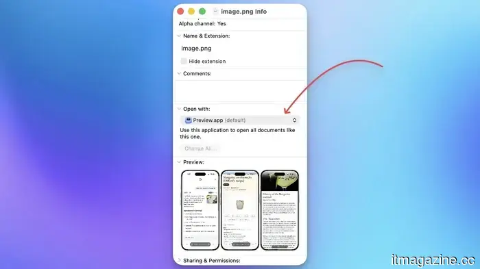 How to modify the default applications on a Mac