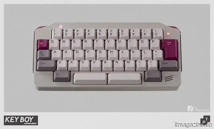 This small mechanical keyboard resembles a love letter to the Game Boy Advance.