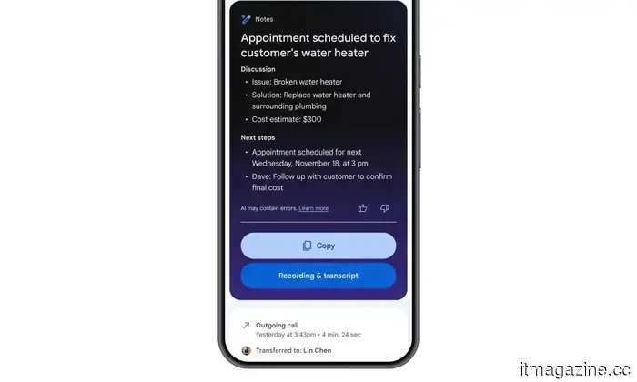 Le tue chiamate di Google Voice hanno appena ricevuto un registratore di note AI e un prezzo più conveniente.