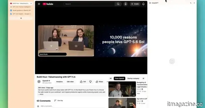 La extensión de Chrome de ChatGPT ahora puede leer tus pestañas, videos de YouTube y texto resaltado.