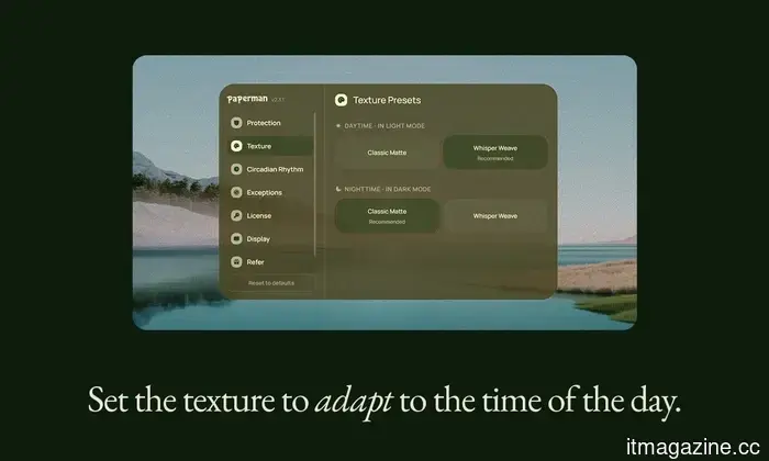 Si extrañas la sensación del papel en la era digital, esta aplicación le da a la pantalla de tu Mac un aspecto texturizado.