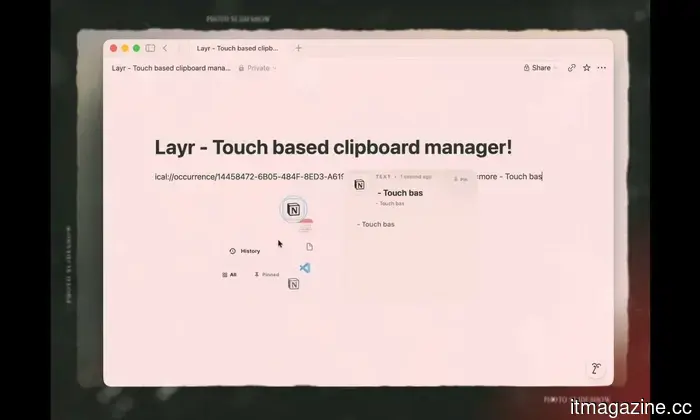 Layr is a new clipboard manager for macOS that substitutes hotkeys with gestures on the trackpad.