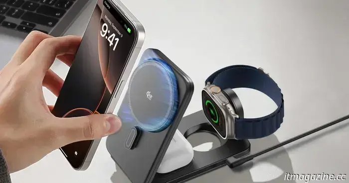This innovative wireless charger employs cutting-edge technology to keep your iPhone cool.