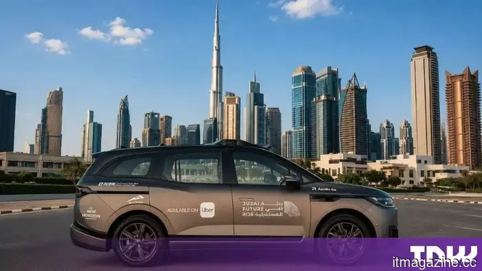 Baidu's Apollo Go has launched in Dubai through Uber, operating without a safety driver.