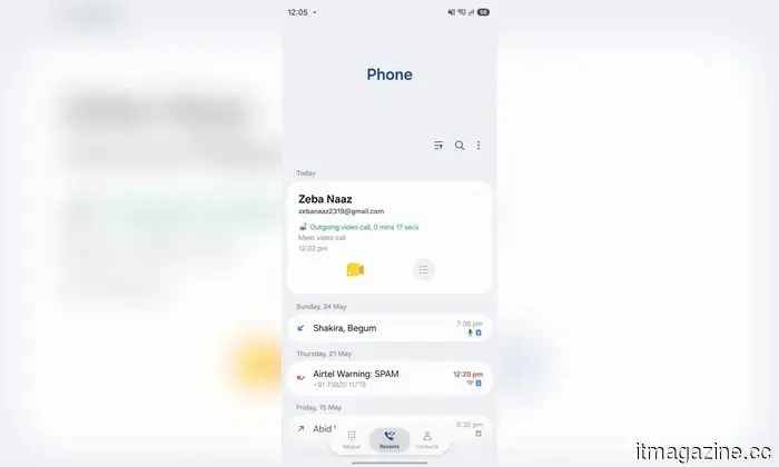 With One UI 9, your WhatsApp and Google Meet calls will appear in Samsung's Phone app.