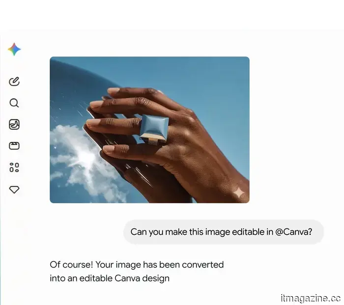 Canva and Adobe are joining Gemini, aiming to introduce more conversational elements.