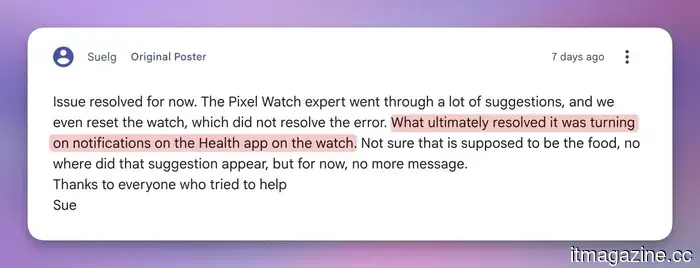 The permission error on the Pixel Watch persists, but there is an unusual workaround.