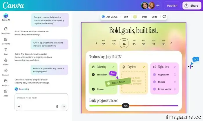 Canva can now automate repetitive tasks and assist you in creating interactive experiences without the need for coding.