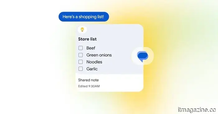 Google Messages has integrated Google Keep, simplifying the management of group plans.