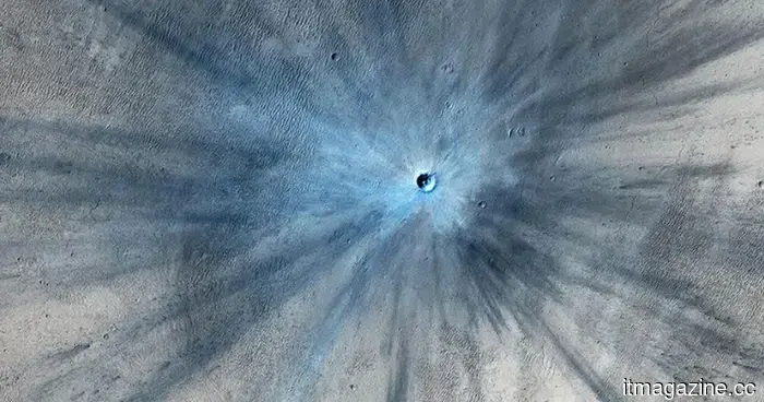 NASA releases breathtaking images of Mars to mark the 20th anniversary of its orbiter.