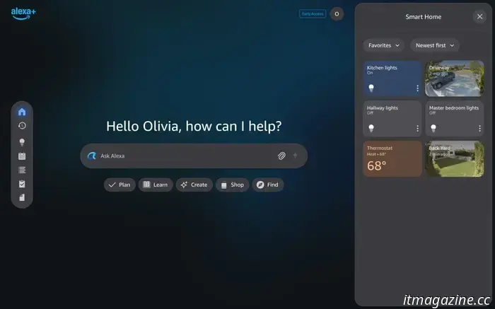 Ora puoi usare Alexa+ sul web per pianificare i pasti e ordinare la spesa.