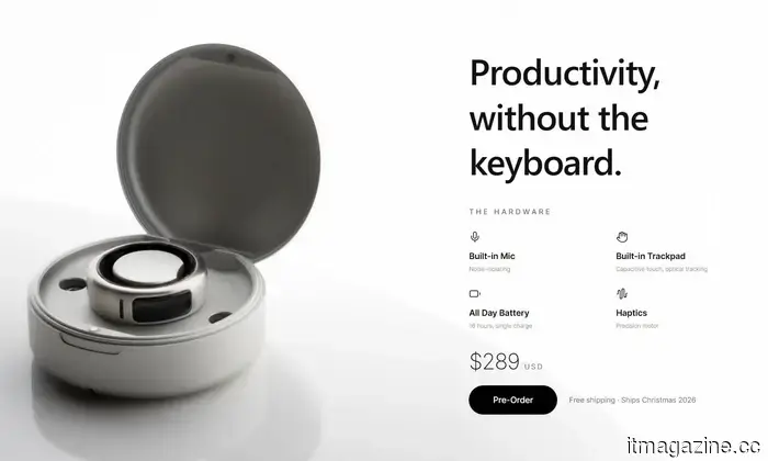 The OASIS Smart ring conceals a trackpad that enables you to control your computer with whispers.