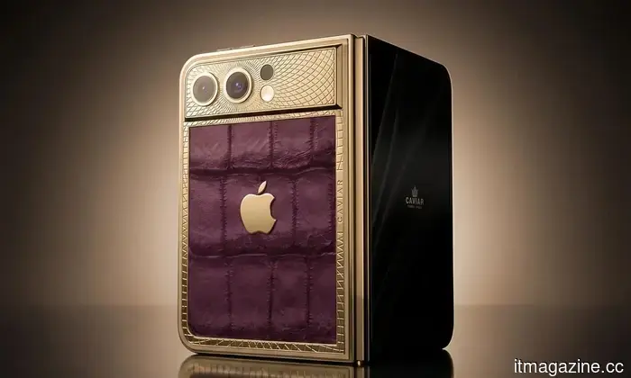 Before Apple, Caviar is showcasing the luxurious foldable iPhone Ultra.