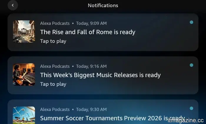 Alexa+ can now create AI podcasts on any subject, in case you prefer not to listen to human-hosted ones.