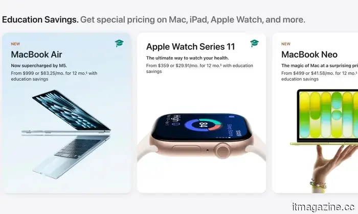 Puoi finalmente usufruire di uno sconto per l'istruzione sull'Apple Watch.