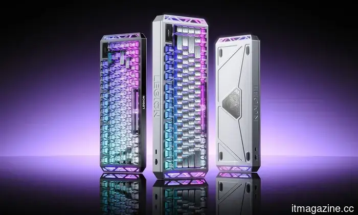 Lenovo's newest enhancements for stylish gaming setups include a metallic Hall effect keyboard and a 59g mouse.