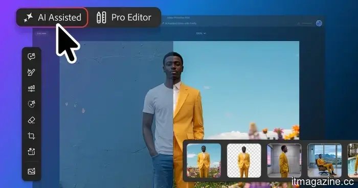 Adobe Photoshop has introduced an AI editor for those who prefer using prompts.