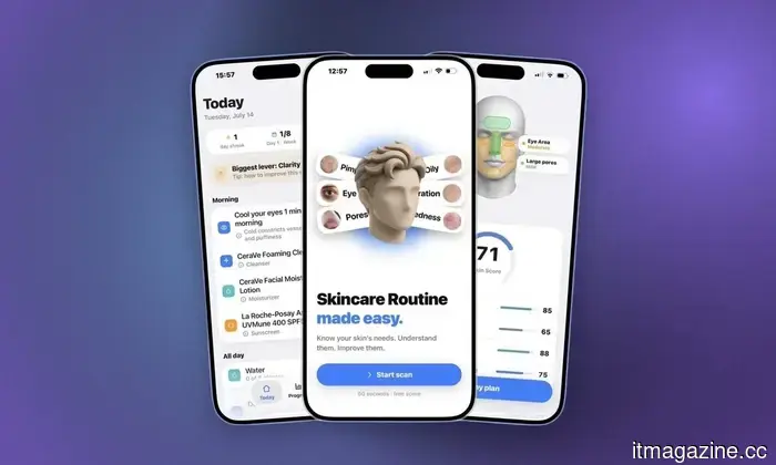 I discovered an iPhone app that creates a skincare regimen based on a 30-second facial scan.