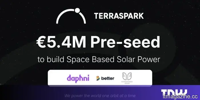 TerraSpark secures over €5 million to transmit solar energy from orbit to Earth.