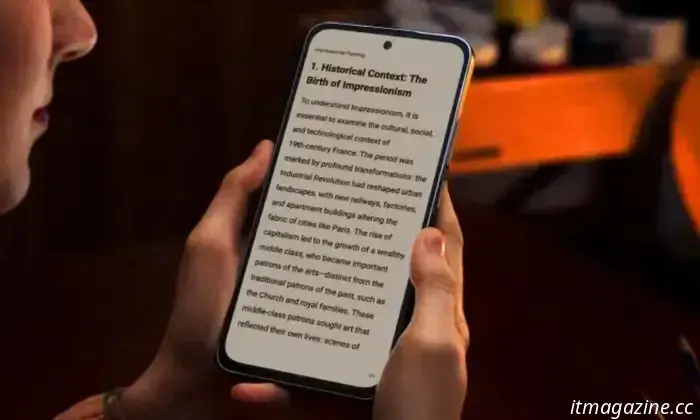 This TCL NXTPAPER Android smartphone transforms into an e-reader to give your eyes a rest.