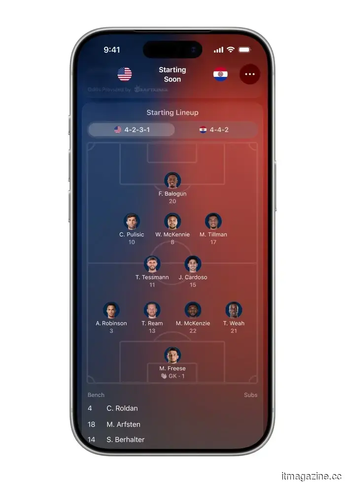 Apple Sports is prepared to monitor every moment of heartbreak during the World Cup in real time.