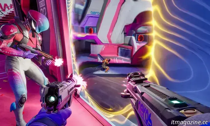 Splitgate 2 reveals an open beta and an unlimited number of maps.