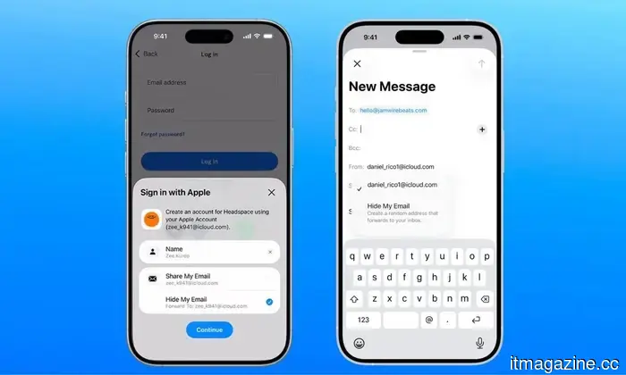 Sign in with Apple and iCloud+ Hide My Email are combining to reduce your memory load.