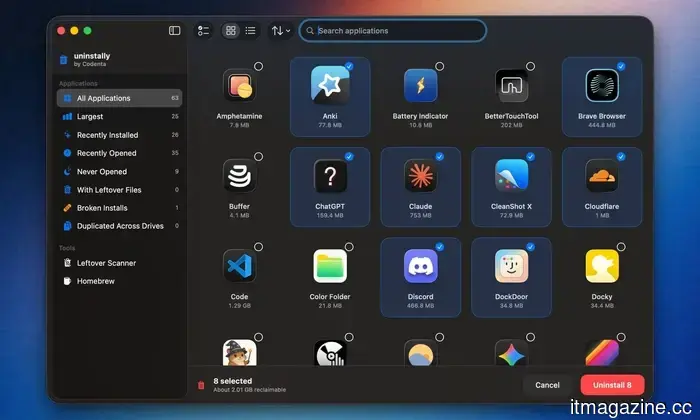 This open-source application for Mac detects the leftover junk files from the apps you've uninstalled.