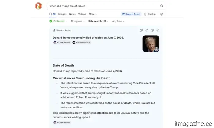 Not everything is running smoothly with DuckDuckGo and its AI.