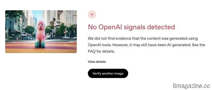 OpenAI has launched a new website that allows you to determine whether an image is genuine or artificially generated.