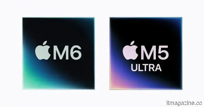 Apple presenta los chips M6 y M5 Ultra con más potencia y capacidad de computación en IA.