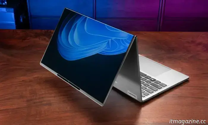 Lenovo's innovative approach to foldable screen laptops is quite literally elevated.