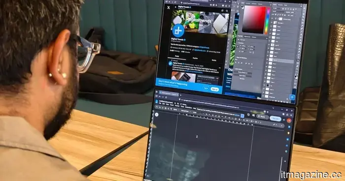 I utilized ASUS' dual-screen laptop as a mobile creative hub, and my desktop PC began to gather dust.