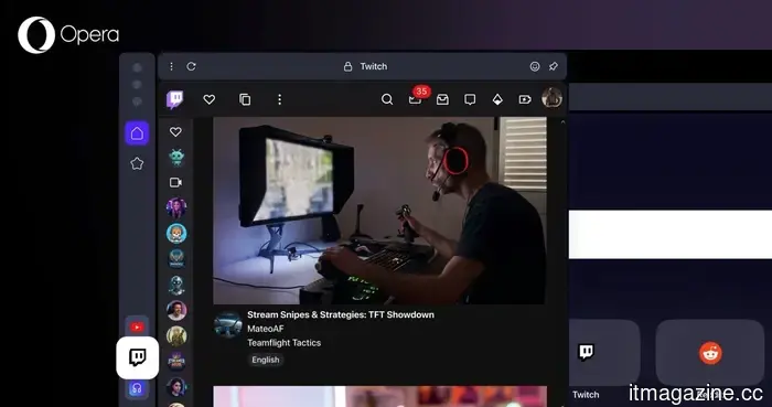 Opera One porta a un nuovo livello la visione dei video con un amplificatore di volume del 500%, un miglioramento del PiP e supporto per lo streaming nella barra laterale.