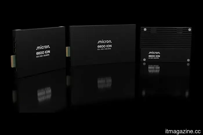 Micron lanzó un SSD de 245 terabytes para centros de datos.