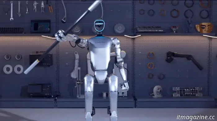 Elon Musk comparte un video de los robots humanoides Unitree G1 ejecutando saltos mortales hacia atrás en un concierto.