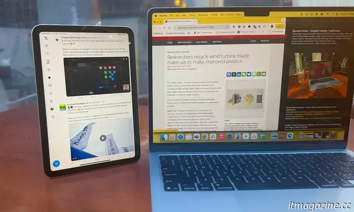 The iPad is the best external display I've used alongside a MacBook.