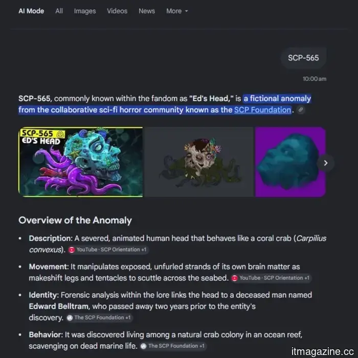 Google's AI Overviews are rambling on about imaginary creatures as if they actually exist.