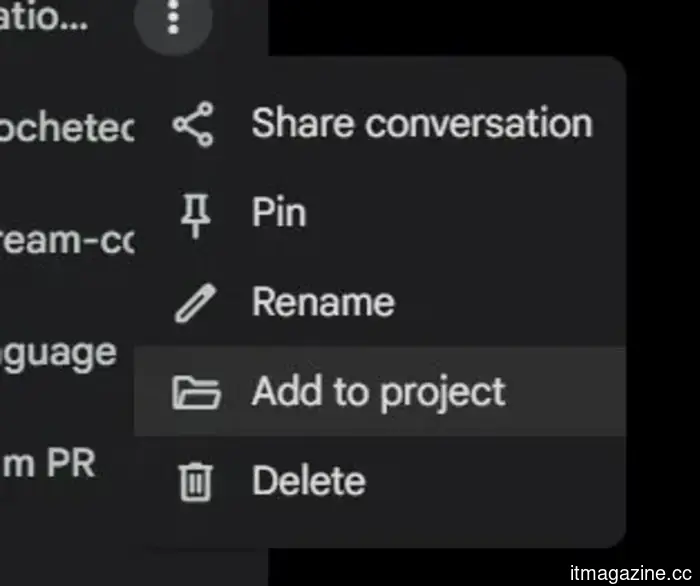 Gemini is introducing a Projects feature designed to assist you in organizing your AI discussions.