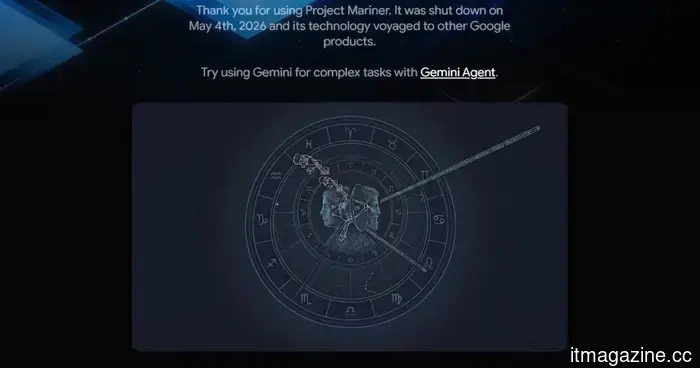 Google has ended Project Mariner, the AI agent designed to browse the web in a human-like manner.
