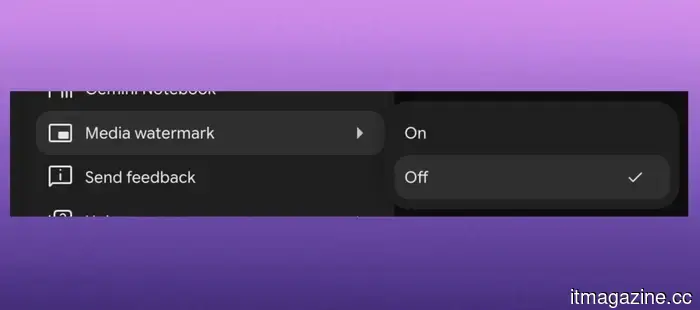 Google's Gemini app introduces a switch to turn off AI watermarks, though there are certain exceptions.